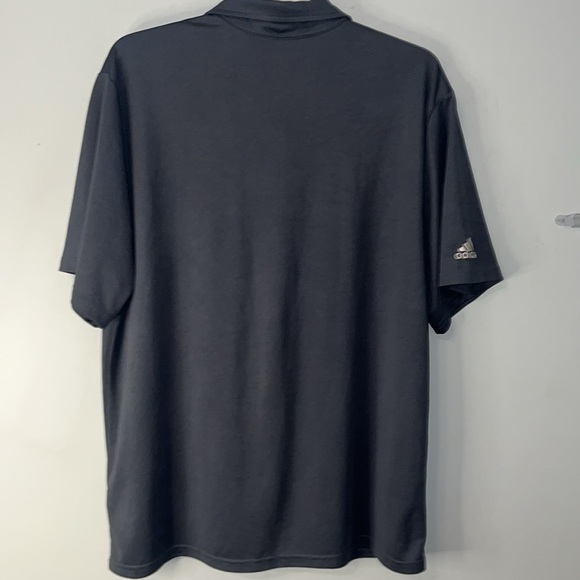 Adidas Athletic Short Sleeve Shirt Grey Size XL Quarter Button up - Picture 5 of 9